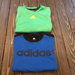 Set of Boys long sleeve Adidas shirts